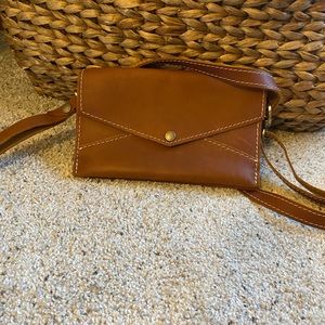 Portland Leather Envelope Crossbody Bag